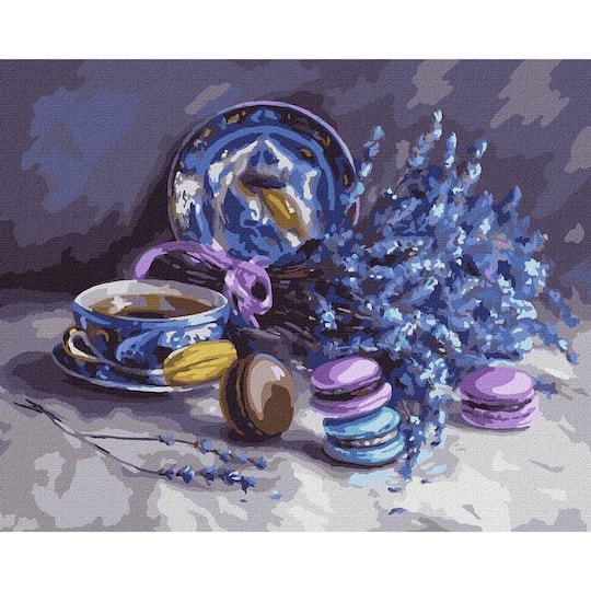 Ideyka Still Life with Lavender Painting by Numbers Kit